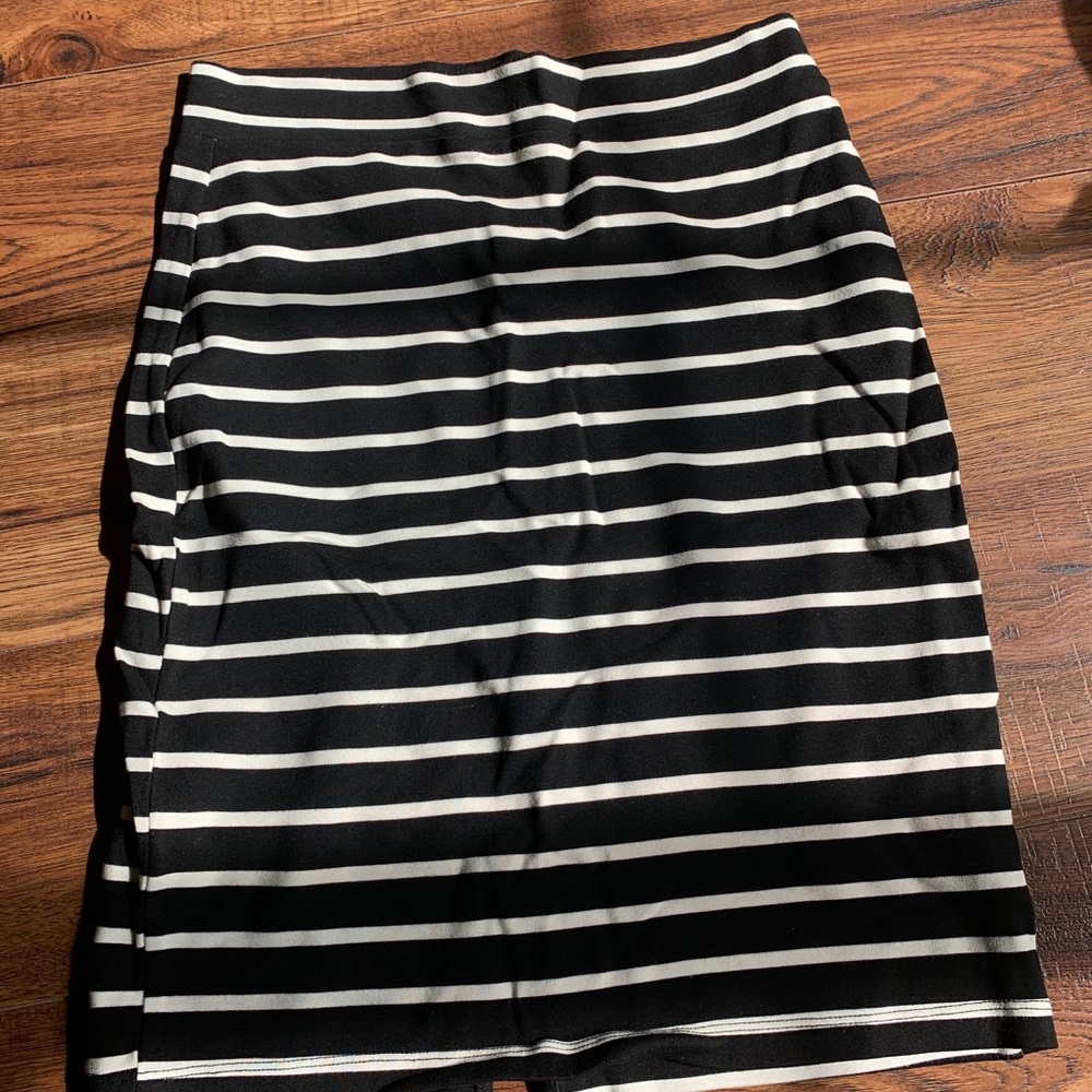 Striped Midi Skirt